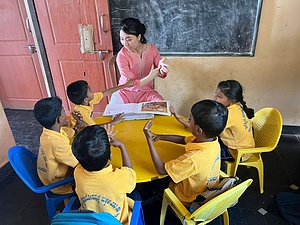 Speech & Hearing impaired  Children Teaching Project