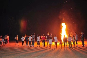 Traditional lunar new year for minority people in buoc village