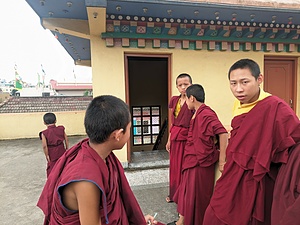 ICYE Nepal -  Monk  teaching 