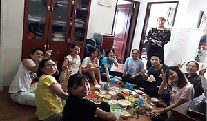 Interacting with intellectually disabled children and facilitating a non-formal language class for students