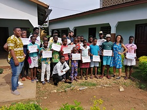 Educational activities for the children of Yéviépé