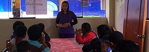 Volunteer education in Peru