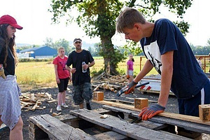 Aurillac's communal garden workcamp