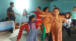 Teaching yoga in Nepal 