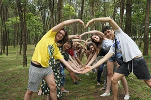 Organizing summer camp for teenagers at Ba Vi National Park